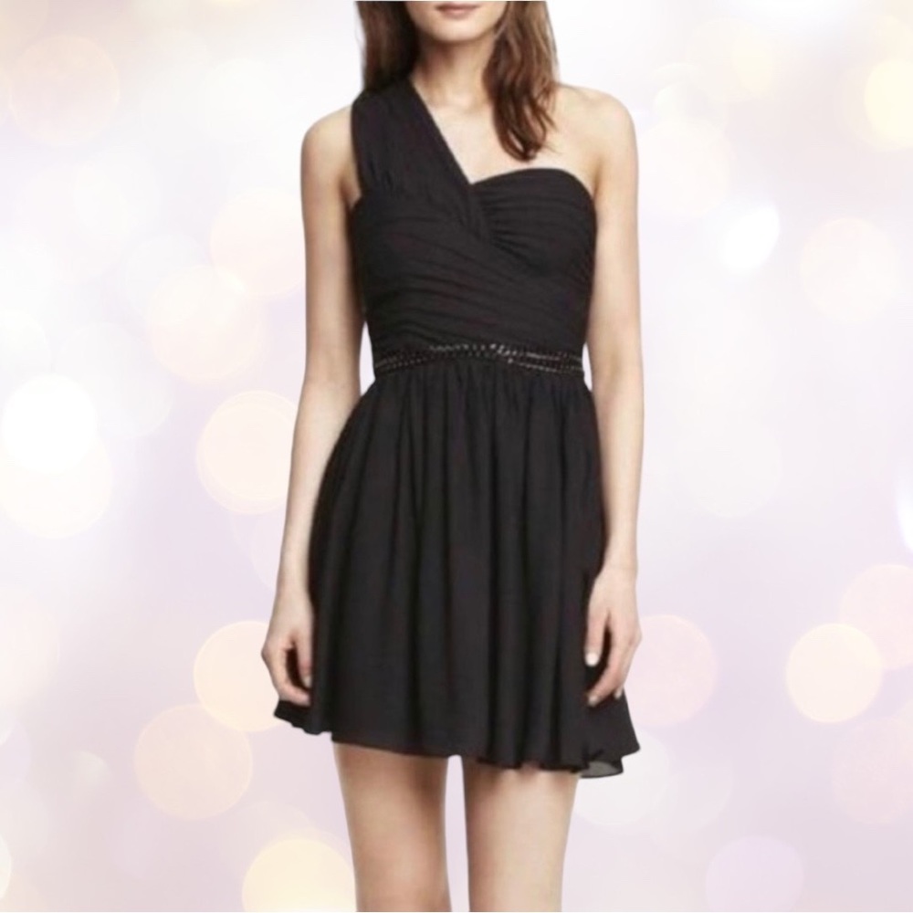 NWOT One Shoulder Black Dress, size 4